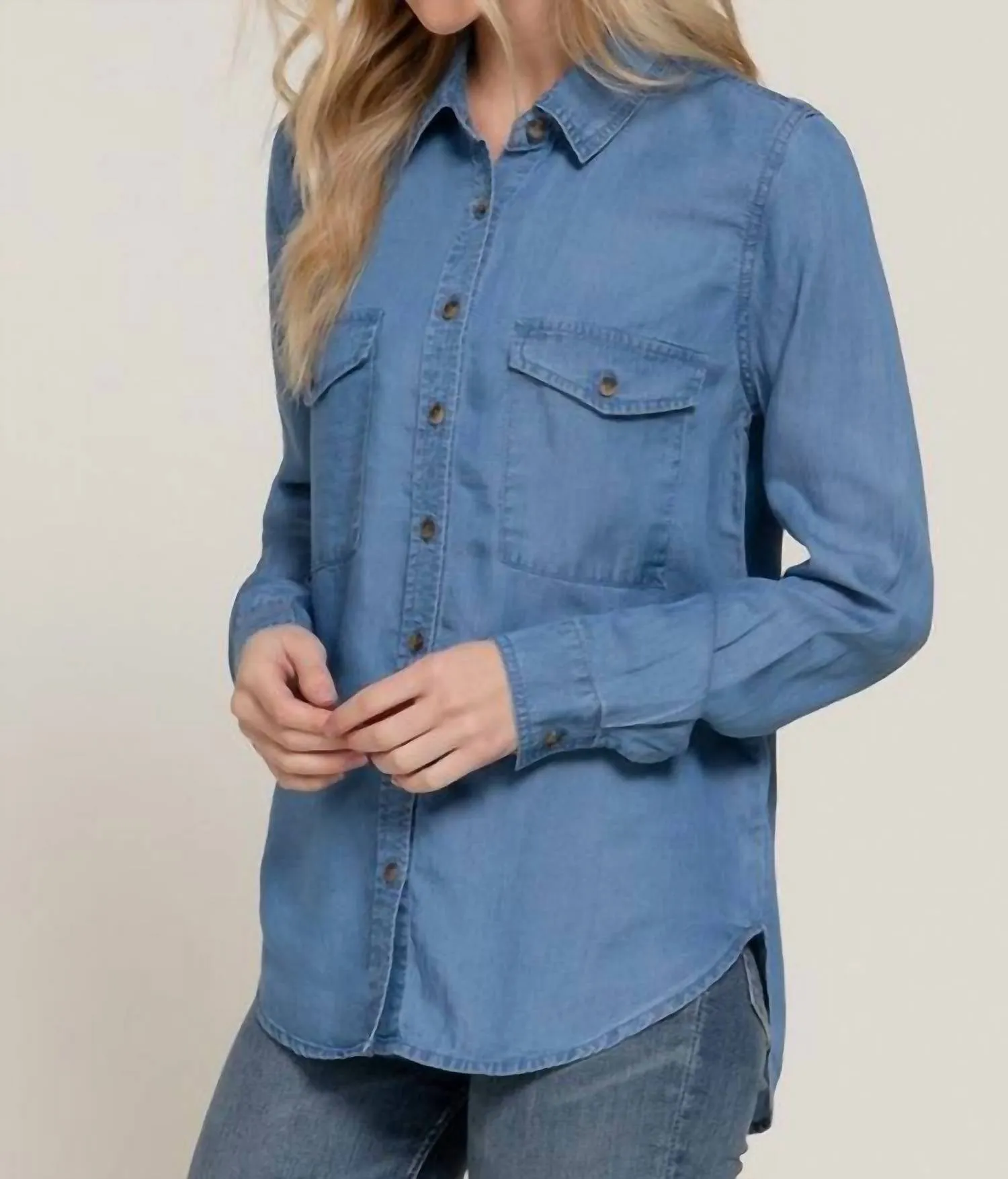 Active Basic - Tencel Button Up Shirt