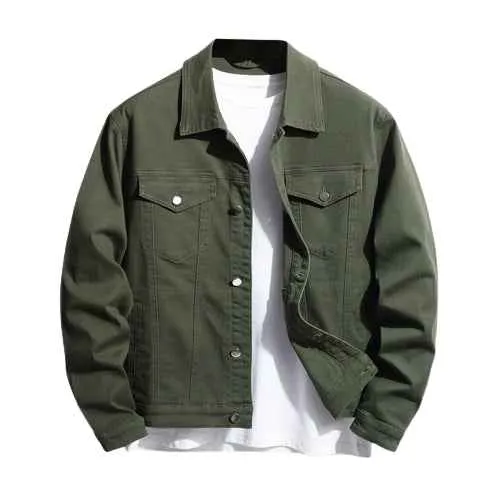 Bottle Green Denim Jacket -Unisex