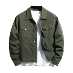 Bottle Green Denim Jacket -Unisex