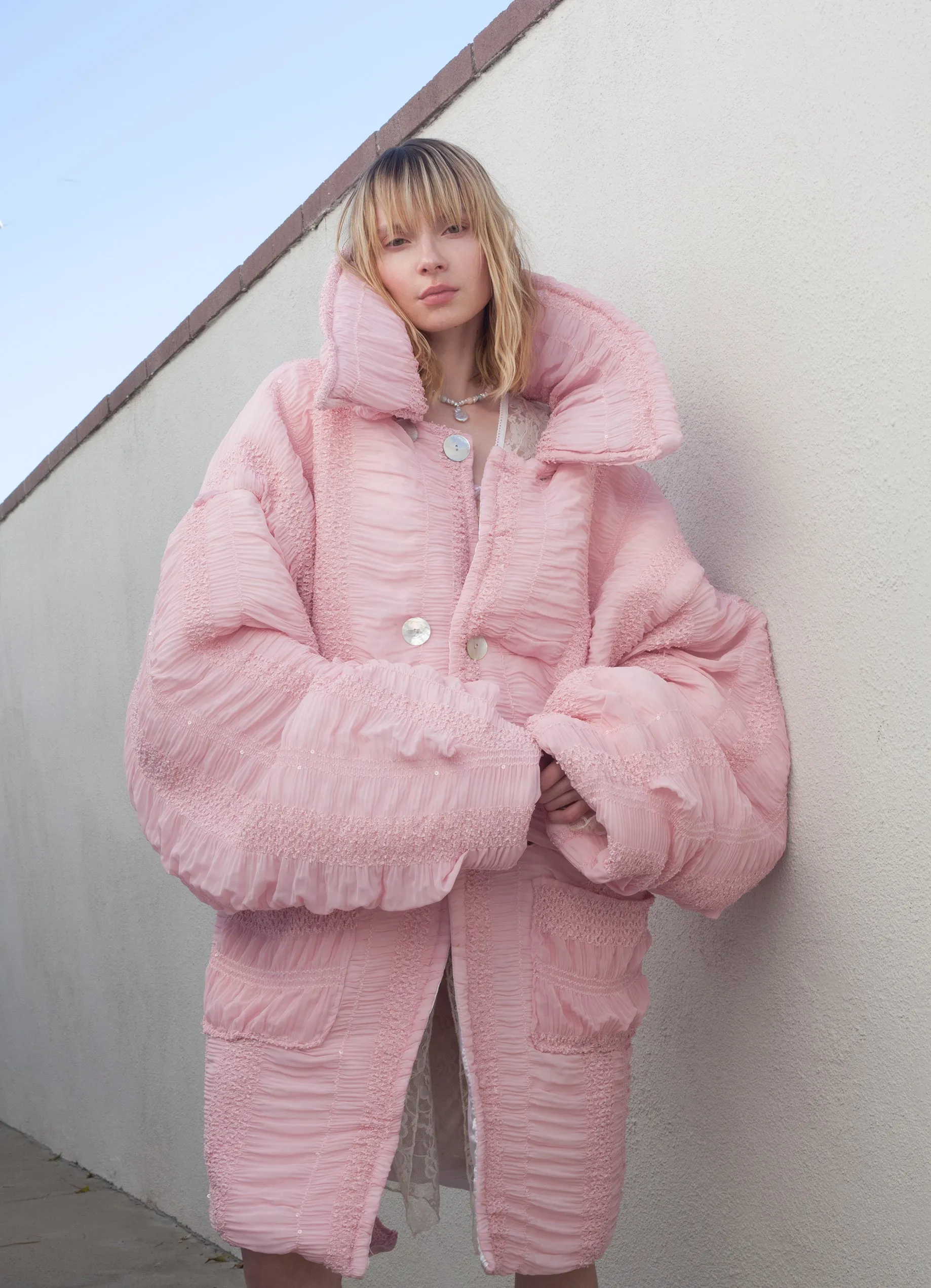 CLOUD COAT bb pink