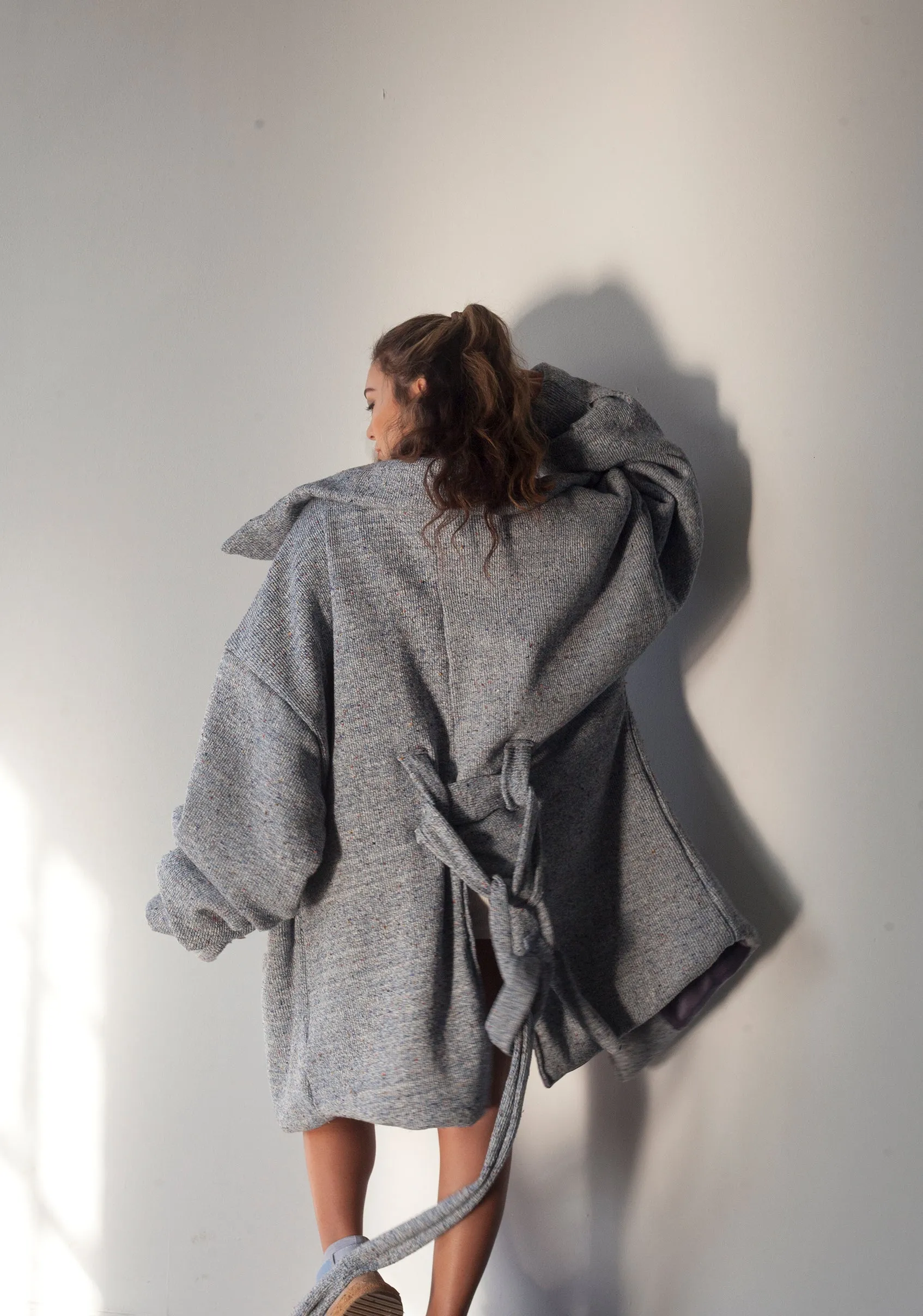 CLOUD COAT BLUE KNIT