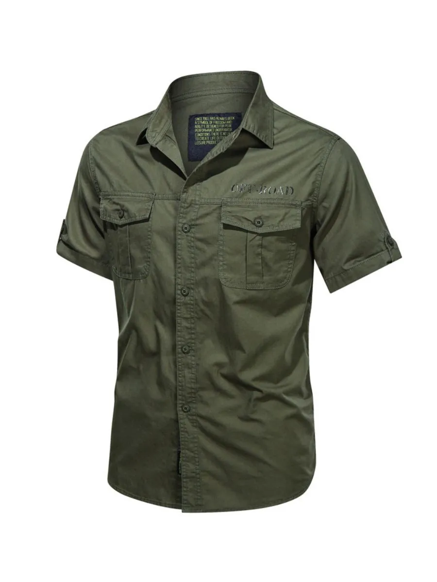 Cotton Short Sleeve Tactical Shirt