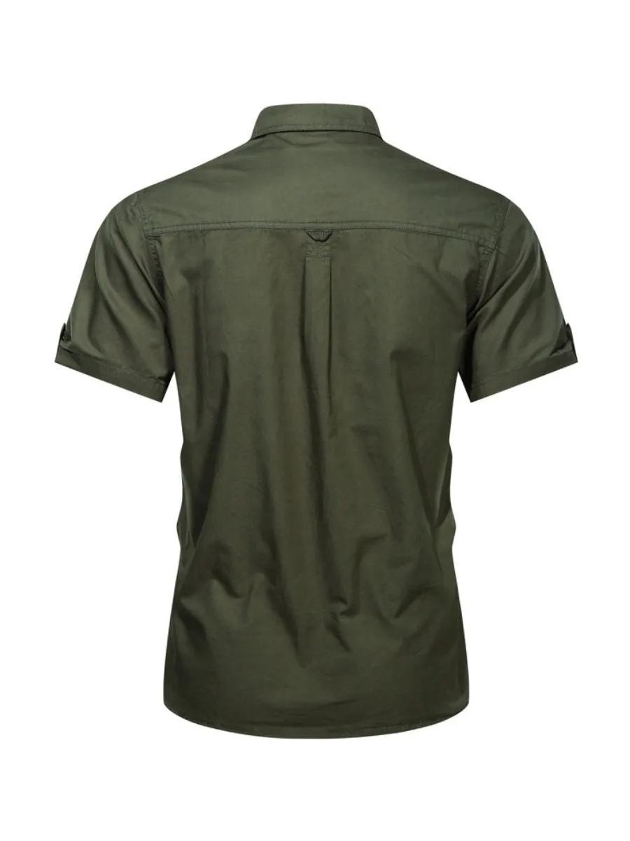 Cotton Short Sleeve Tactical Shirt