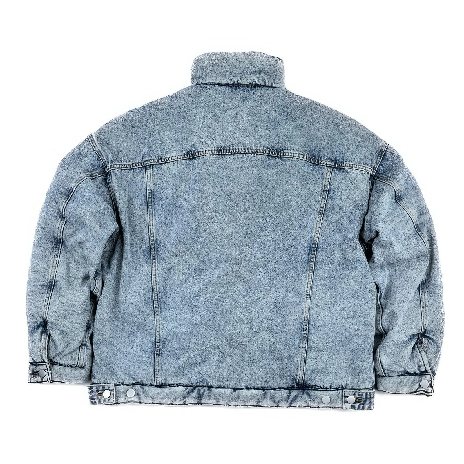 Distressed Oversized Denim Detroit Jacket