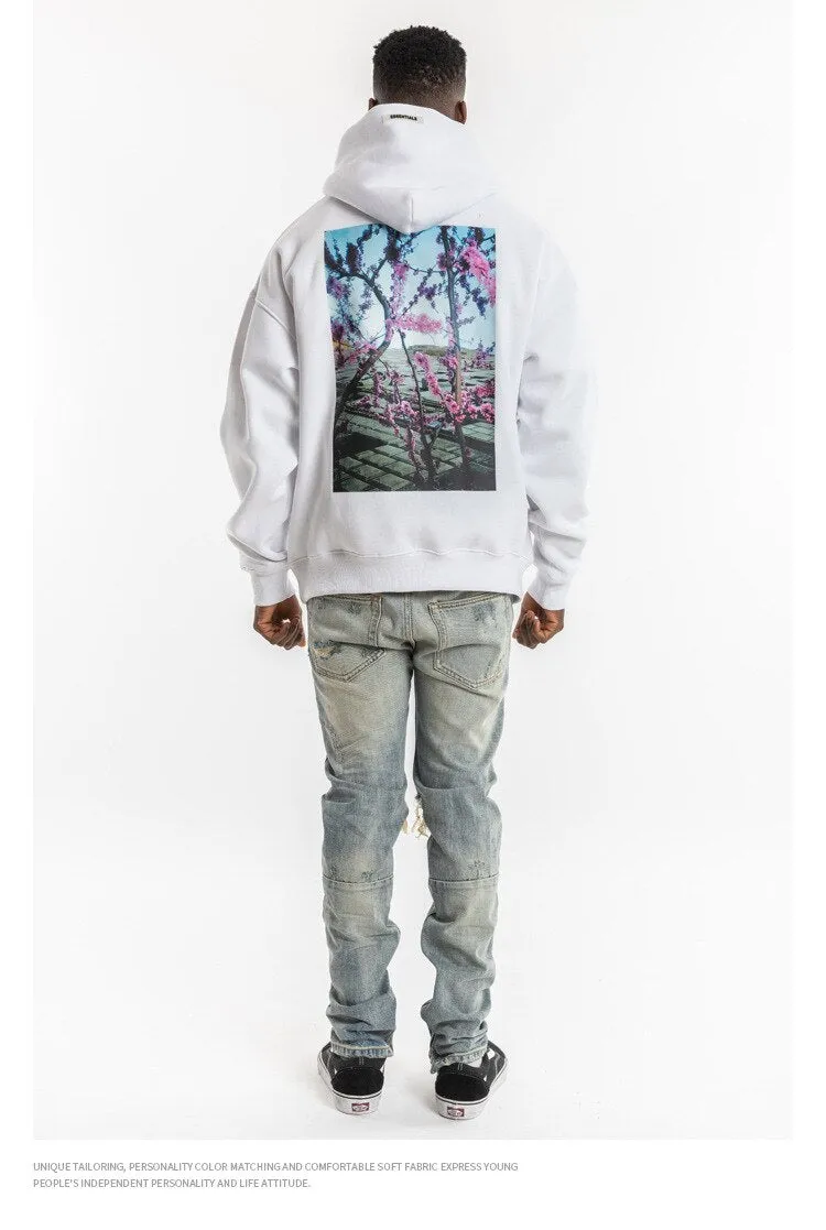 Flower Letter Print Hoodie