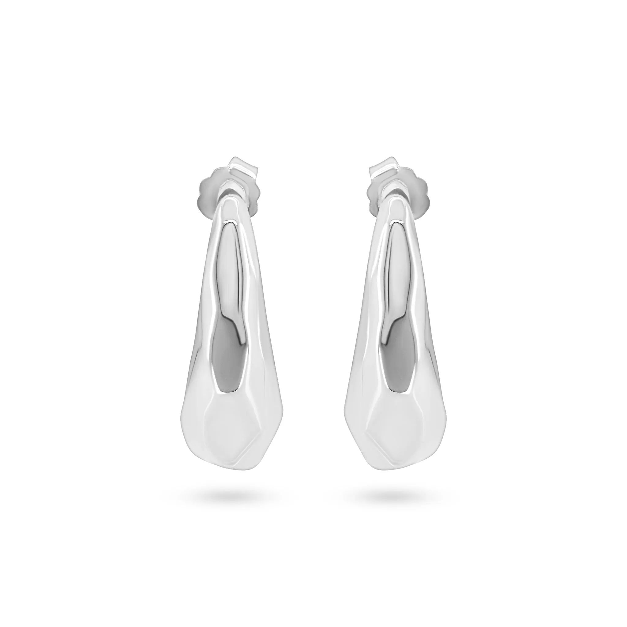 Fluid Elegance Silver Earrings