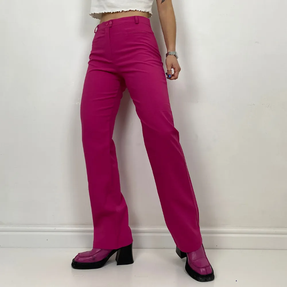 Fuchsia Smart Trousers - SMALL