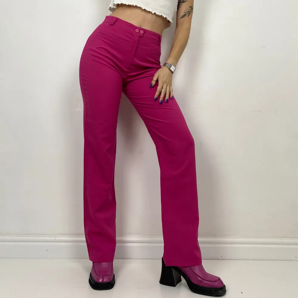Fuchsia Smart Trousers - SMALL