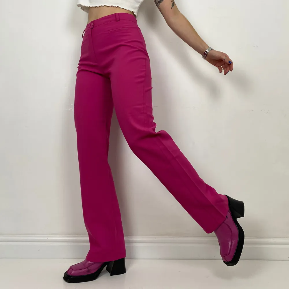 Fuchsia Smart Trousers - SMALL