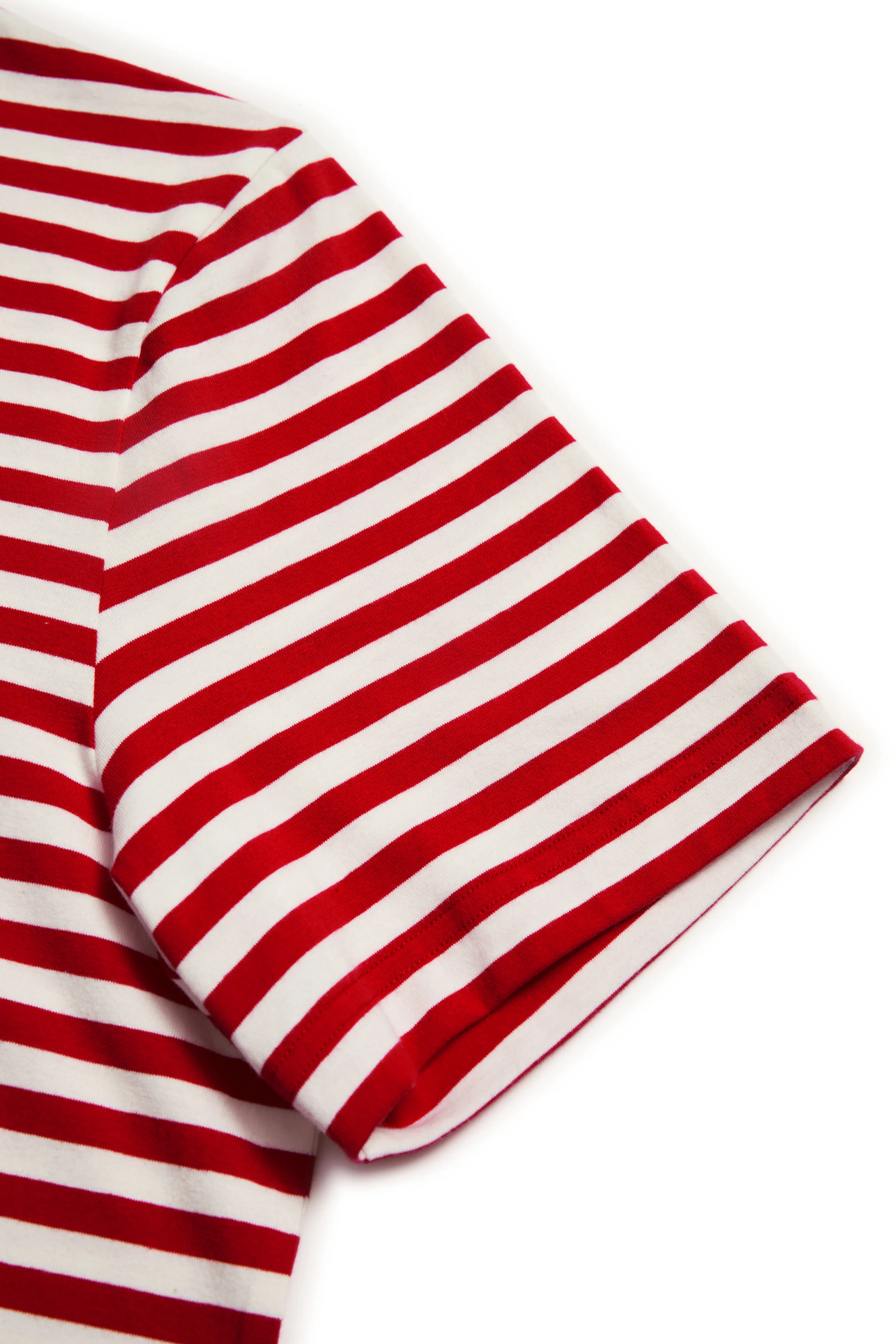 Harbour Stripe Tee in Red