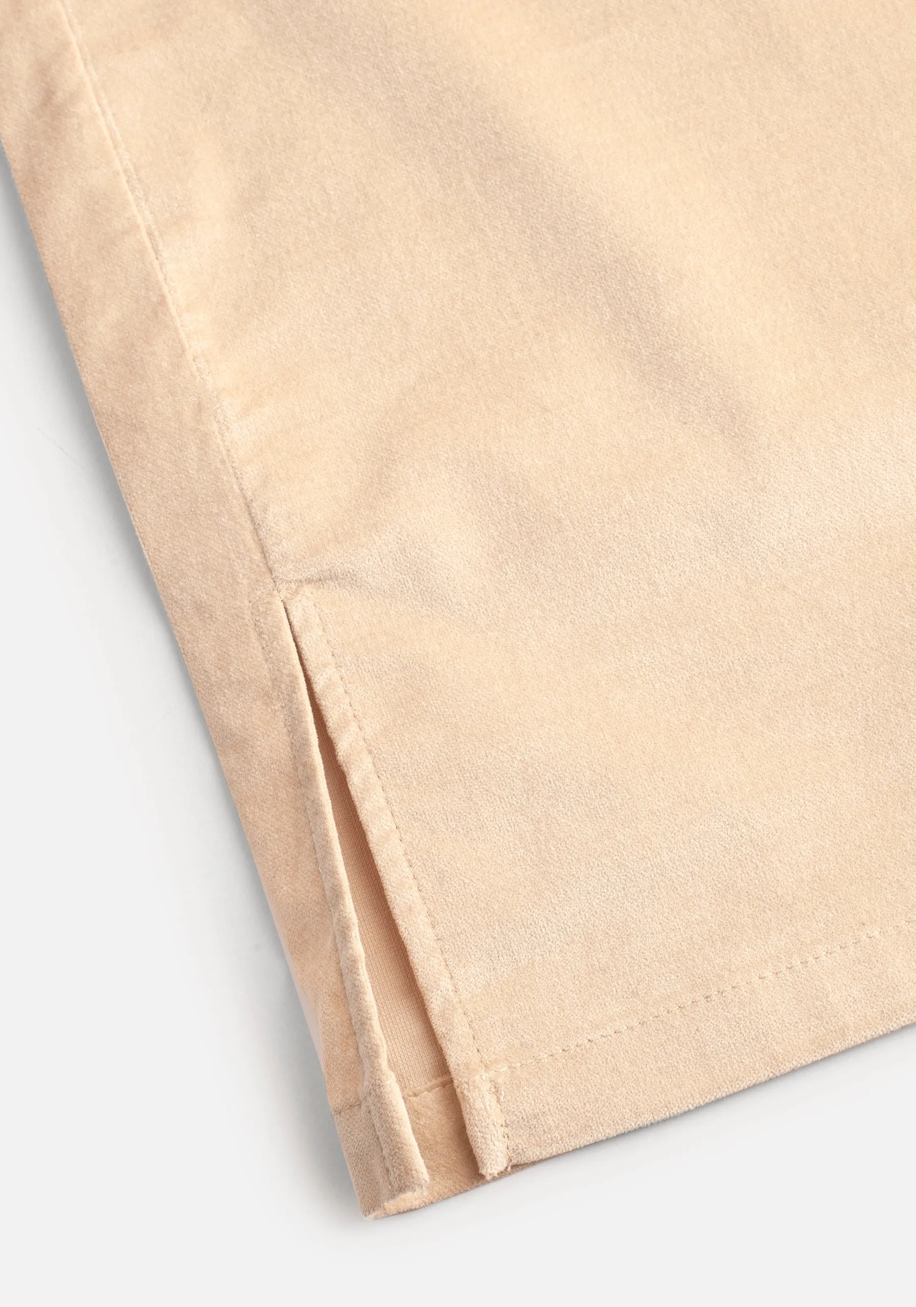 Lourdes Smooth Corduroy Beige Trousers