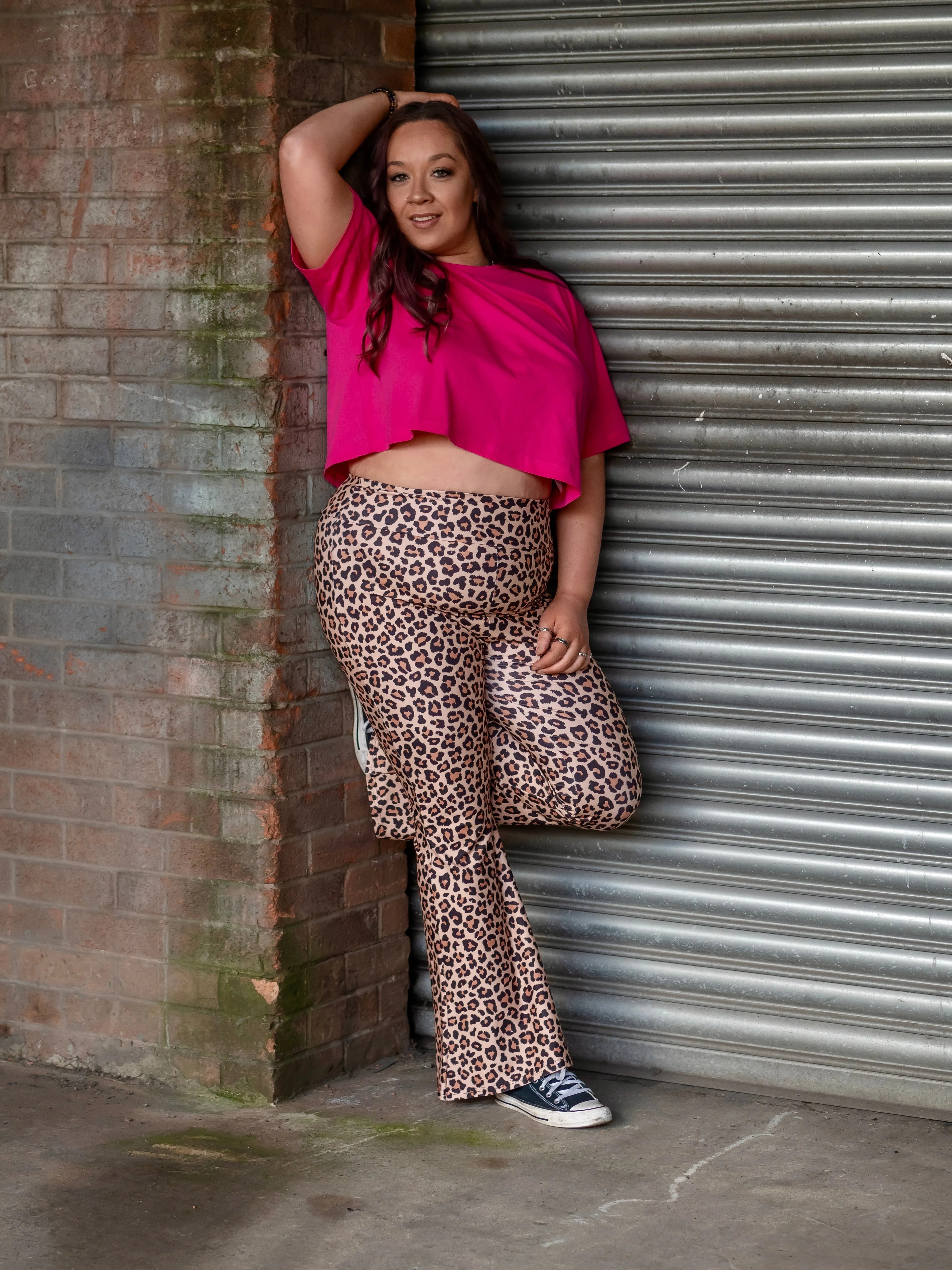 Lush Leopard Super Soft Pull On Flares
