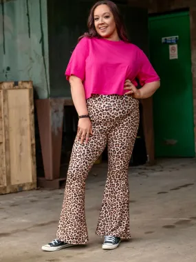 Lush Leopard Super Soft Pull On Flares Lush Leopard Super Soft Pull On Flares