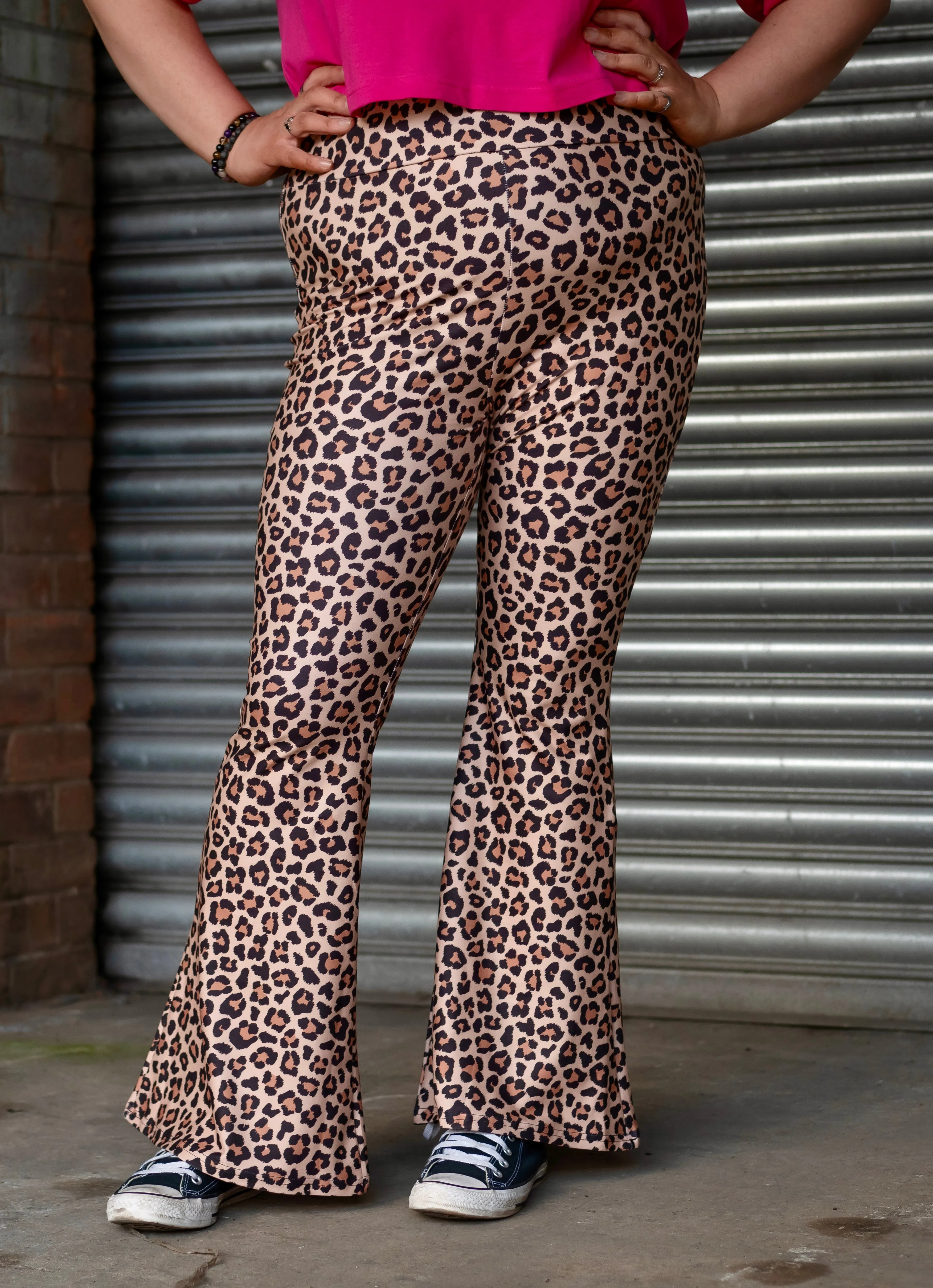 Lush Leopard Super Soft Pull On Flares