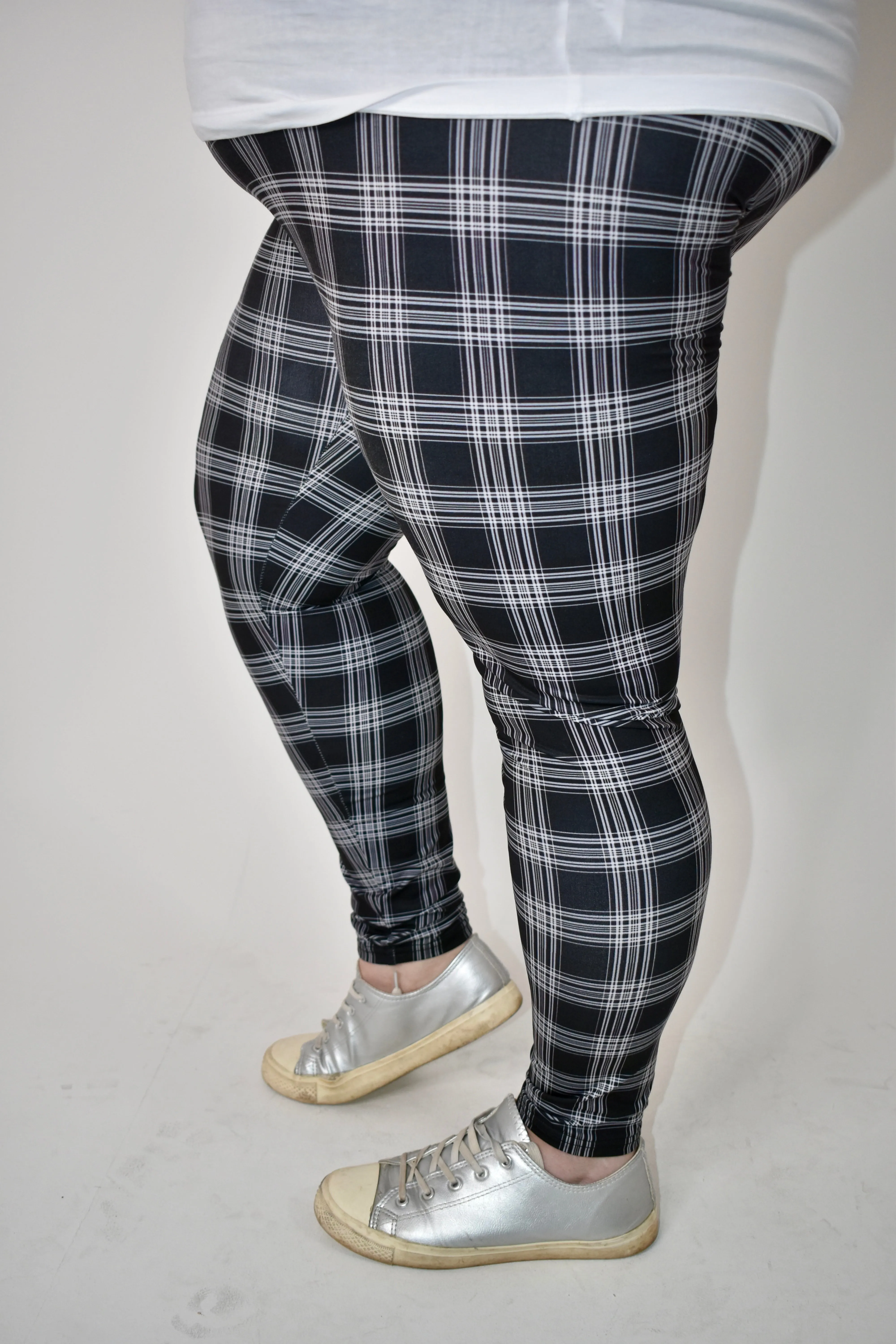 Monochrome Check Super Soft Leggings