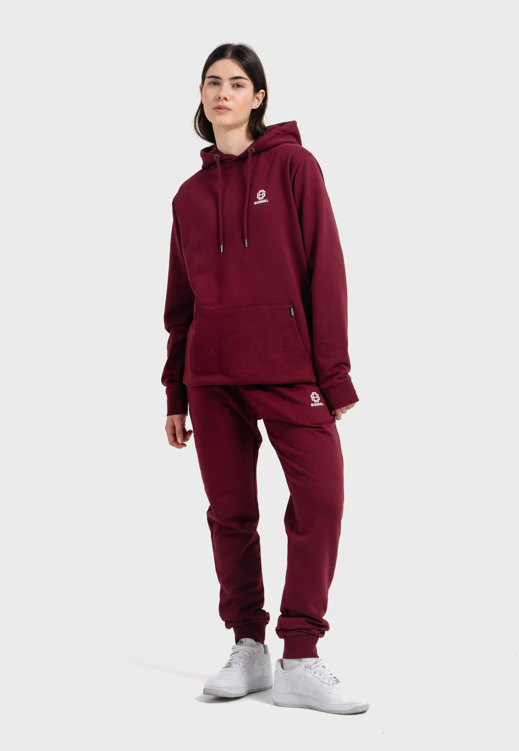 Oldskull Iconic Logo Sweat Jogger Burgundy