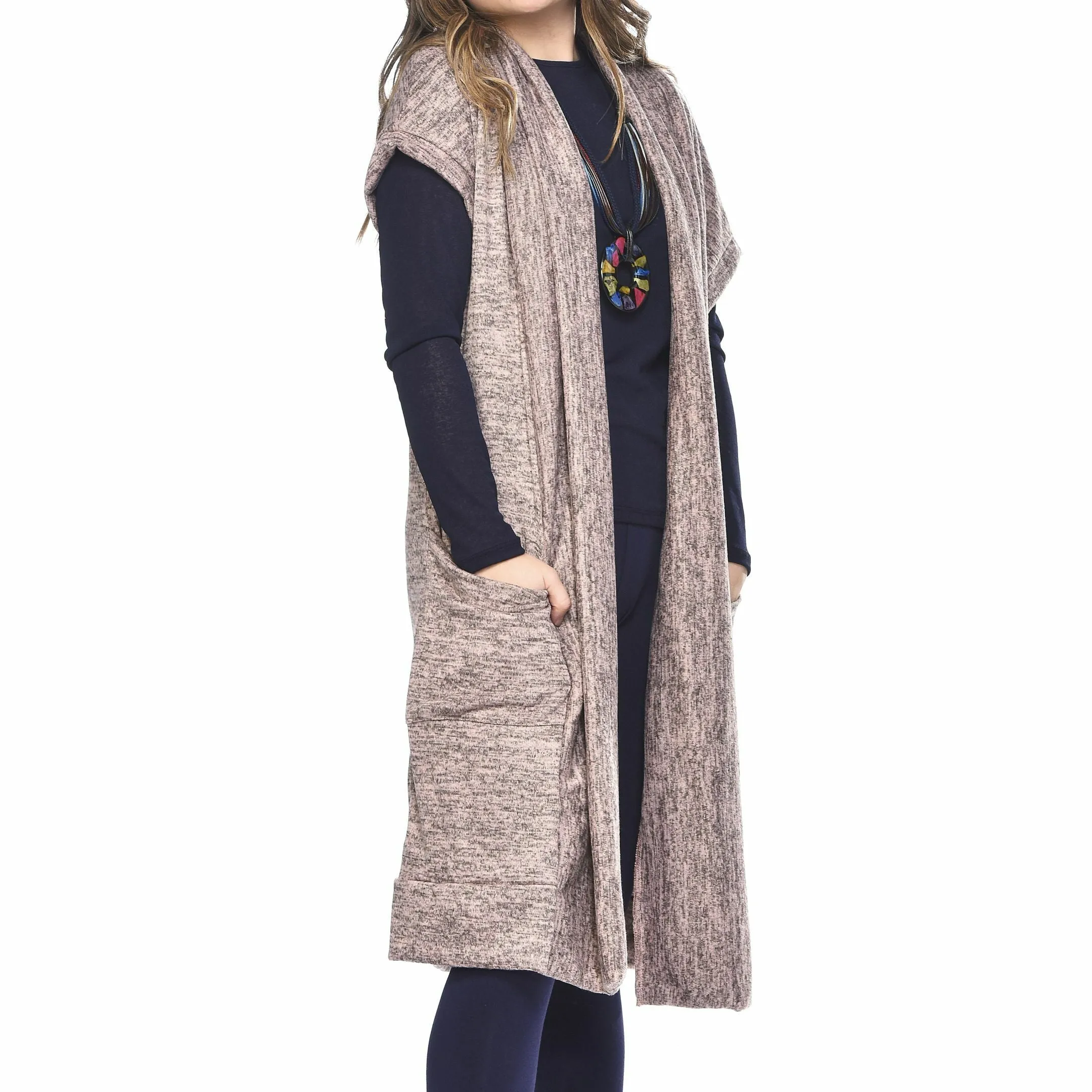 Pocketed Maxi Sweater