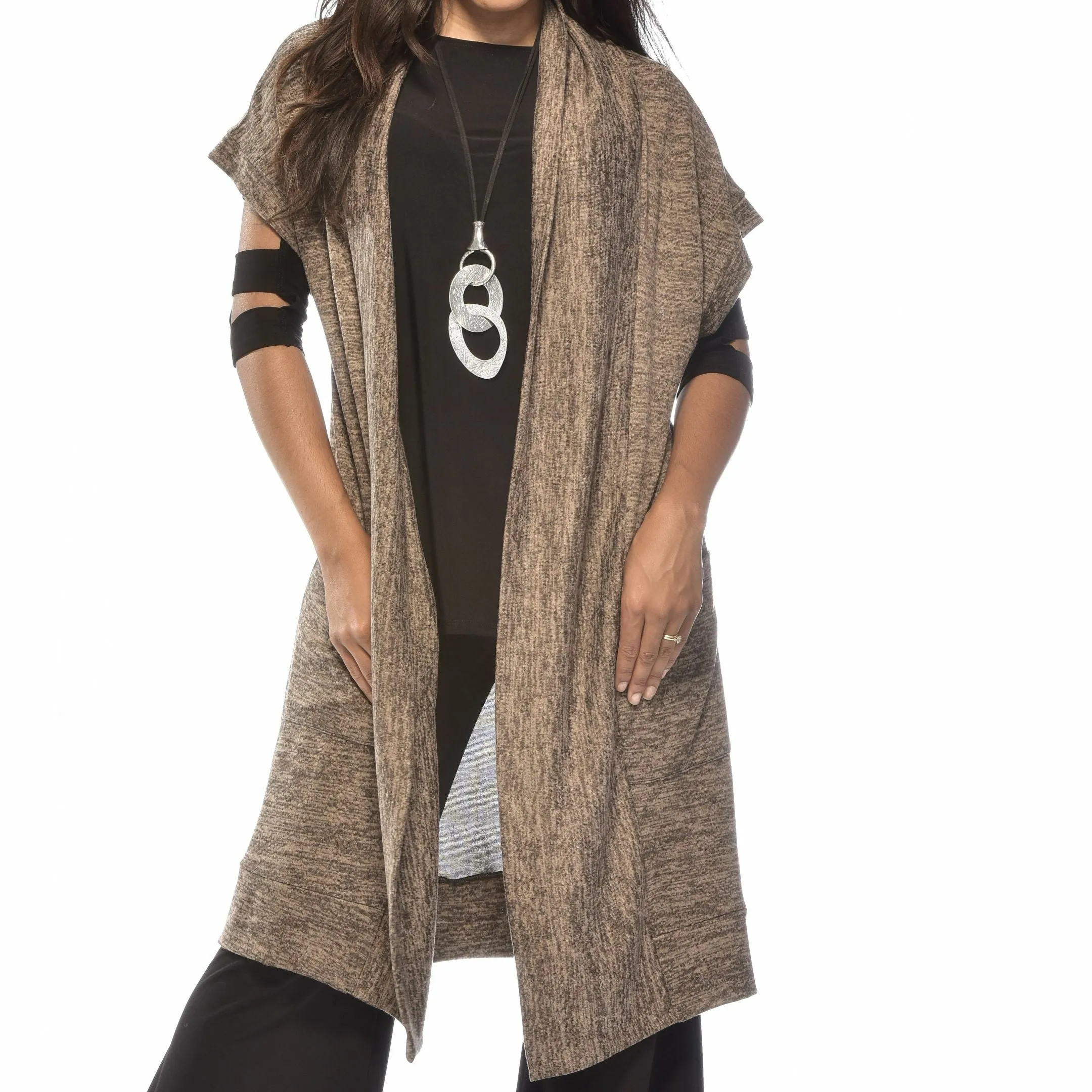 Pocketed Maxi Sweater