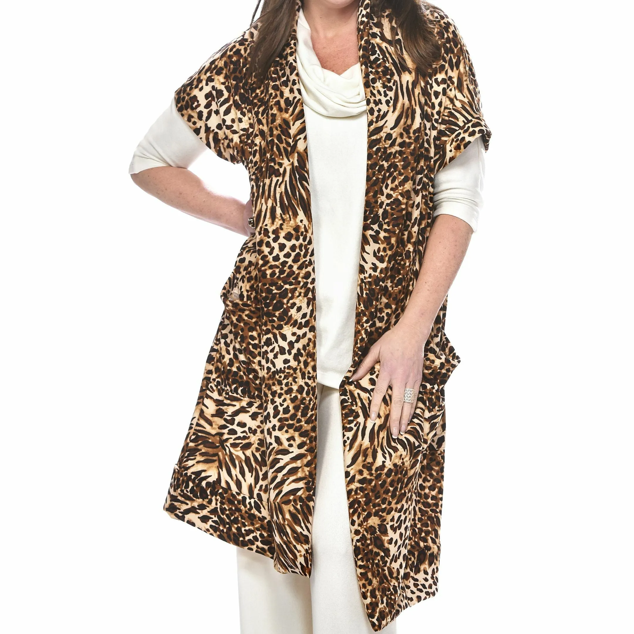 Pocketed Maxi Sweater