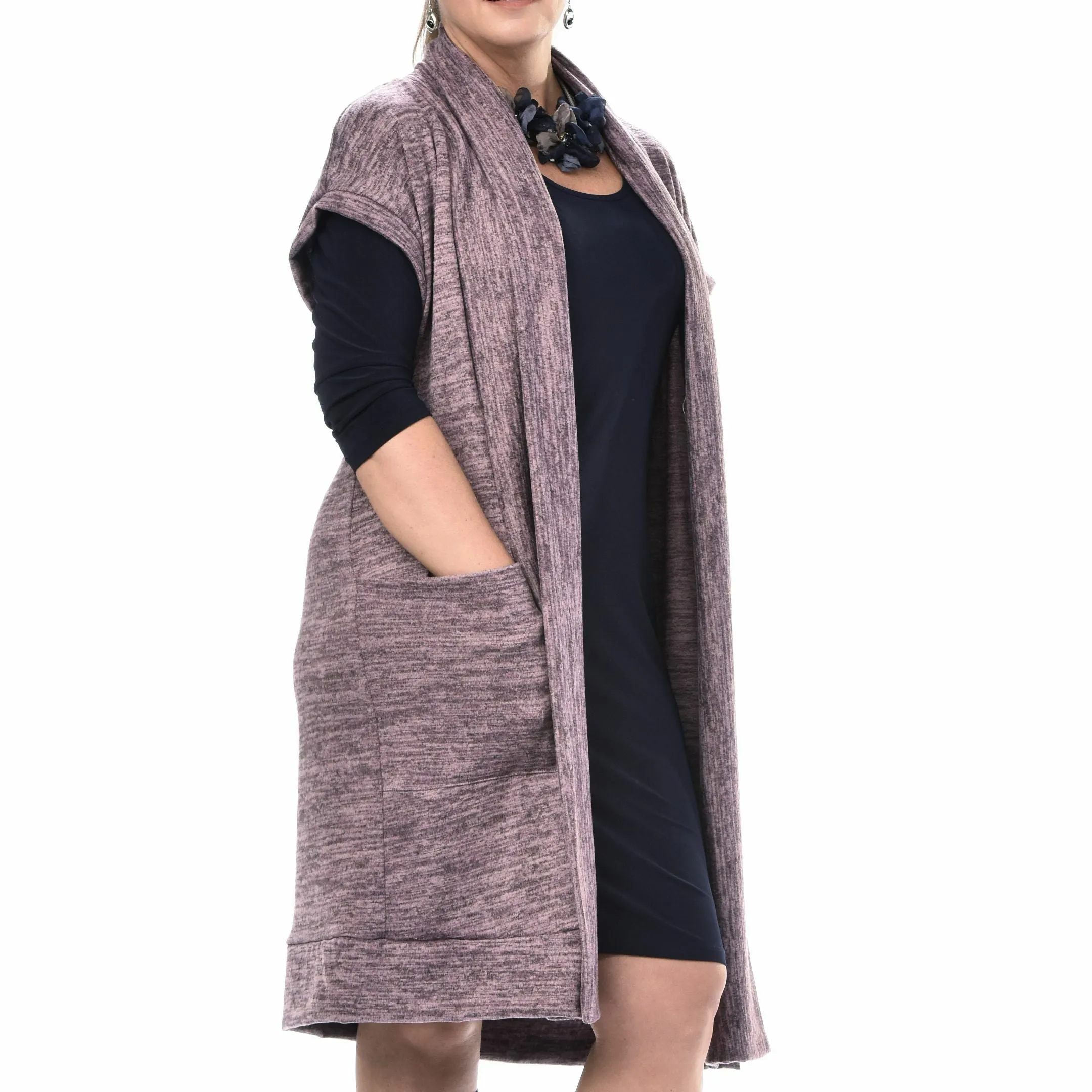 Pocketed Maxi Sweater