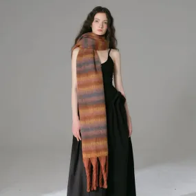 Vintage inspired Long Stripe Scarf